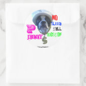 大きいPジグジーのステッカー！ ラウンドシール (バッグ)