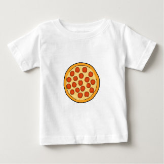 大きいPepperoniピザ全ピザスケッチの芸術Yum ベビーTシャツ