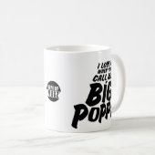 大きいPoppa コーヒーマグカップ (正面右)