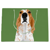 大きいRedtickのCoonhoundの頭部のギフトバッグ ラージペーパーバッグ (正面)