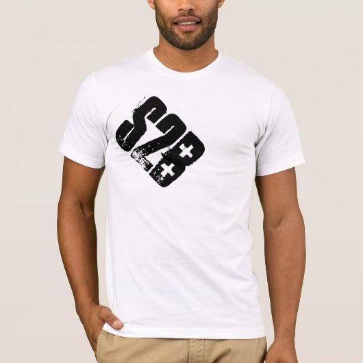 大きいs2bのロゴの基本的な人のティー tシャツ (正面)