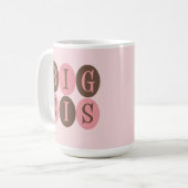 大きいSisのマグ コーヒーマグカップ (正面左)