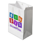 大きいSisの名前をカスタムするのギフトバッグ ミディアムペーパーバッグ (裏面アングル)