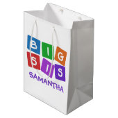 大きいSisの名前をカスタムするのギフトバッグ ミディアムペーパーバッグ (正面アングル)