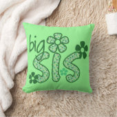 大きいSisの緑の花 クッション (ブランケット)