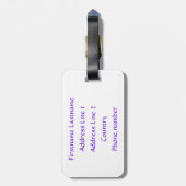 大きいSisの荷物のラベル ラゲッジタグ (裏面縦)