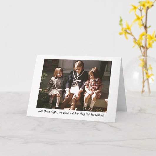 大きいSis カード (黄色い花)