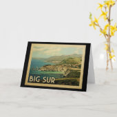 大きいSurカリフォルニアのヴィンテージ旅行 カード (黄色い花)