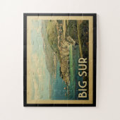 大きいSurカリフォルニアのヴィンテージ旅行 ジグソーパズル (縦)