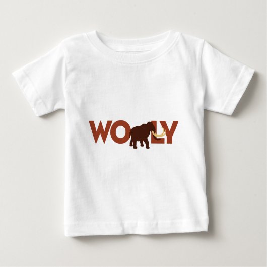 大きいWoolyマンモス ベビーTシャツ (正面)