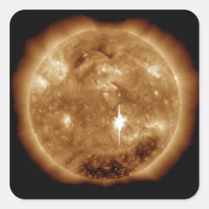 大きいXクラスの太陽フレアは日曜日に噴火します スクエアシール