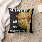 大きおもしろいい目のタルシエー何を見ているか クッション (ブランケット)