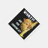 大きおもしろいい目のタルシエー何を見ているか スタンダードカクテルナプキン (角)