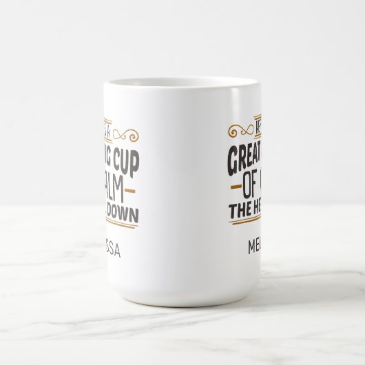 大きおもしろいなカップの落ち着いたコーヒーマグ コーヒーマグカップ (中央)