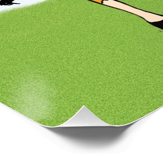 大きおもしろいな馬と小馬のポスター ポスター (コーナー)