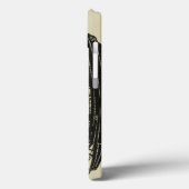 大きくうねっている帆が付いている船のシルエット Case-Mate iPhoneケース (裏面 / 左)