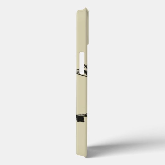 大きくうねっている帆が付いている船のシルエット Case-Mate iPhoneケース (裏面 / 右)