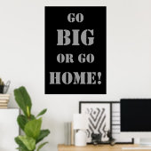 大きくか家に帰れ！重量挙げエクササイズポスター ポスター (ホームオフィス)