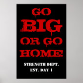 大きくか家に帰れ!重量挙げジムのポスター ポスター (正面)