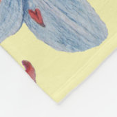 大きくてカラフルはっきりしたの花フローラ フリースブランケット (角)