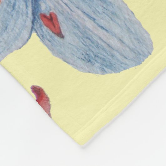 大きくてカラフルはっきりしたの花フローラ フリースブランケット (角)