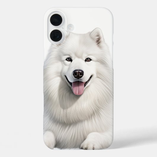 大きくてフワフワした白いサモエイ犬 Case-Mate iPhoneケース (裏面)