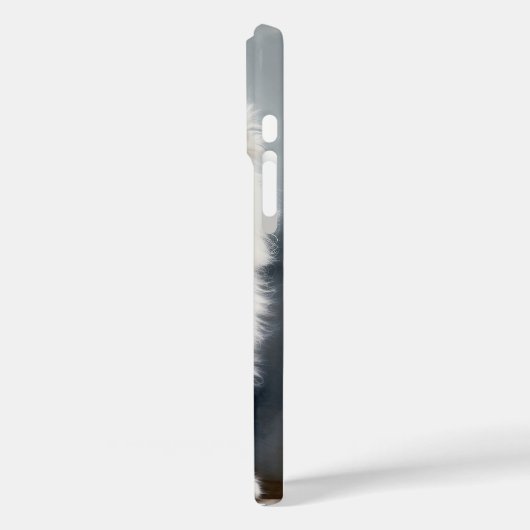 大きくてフワフワした白いサモ毛の子犬 Case-Mate iPhoneケース (裏面 / 左)