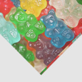 大きくて小さいグミの熊の柄、キャンディ、おもしろい、 薄葉紙 (詳細)