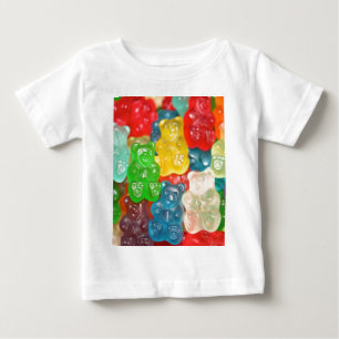 大きくて小さい、飴、おもしろい ベビーTシャツ