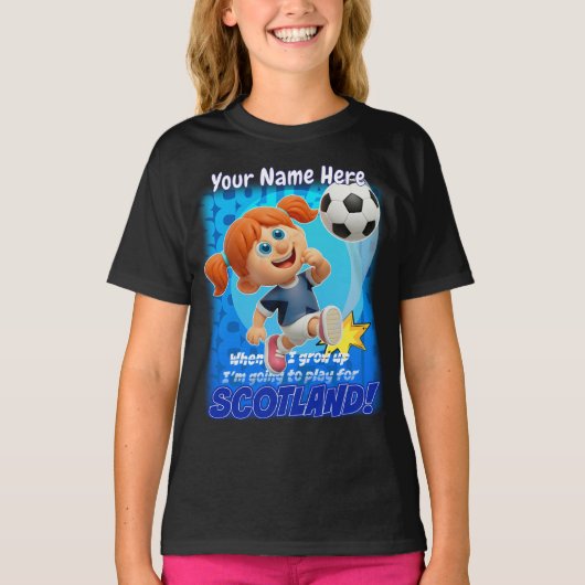 大きくなったらスコットランド代表でプレーする Tシャツ (正面)