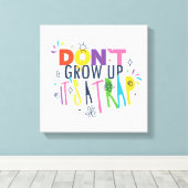 大きくなってはいけない罠だ キャンバスプリント (インサイチュ (ウッドフロア))