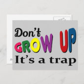 大きくなってはいけない罠だ ポストカード (正面/裏面)