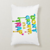 大きくなってはいけない、罠だ | おもしろい引用文Tシャツ アクセントクッション (正面(垂直))