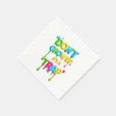 大きくなってはいけない、罠だ | おもしろい引用文Tシャツ スタンダードカクテルナプキン (角)