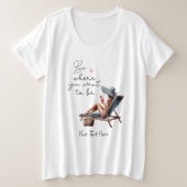 大きくなりたい場所 プラスサイズTシャツ (デザイン正面)