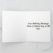 大きくパーソナライズなバレーボールの誕生日カード カード (内部)