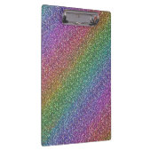 大きくフェイクなグリッターは光沢がある虹光っています クリップボード (右)