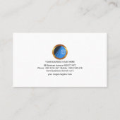 大きく創造的な兵站学のモチーフのモダン配達 名刺 (裏面)