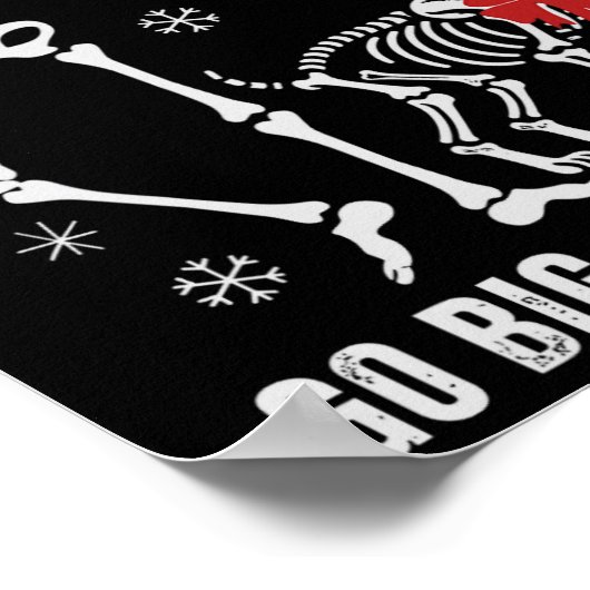 大きく動くか、家に帰るおもしろいか、犬のクリスマス ポスター (角)