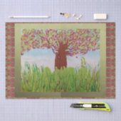 大きく咲く木 薄葉紙 (クラフト)