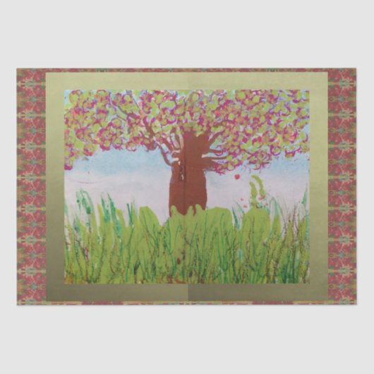 大きく咲く木 薄葉紙 (正面)