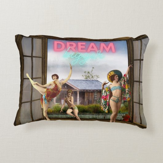 大きく変化したアートヴィンテージ アクセントクッション (裏面)