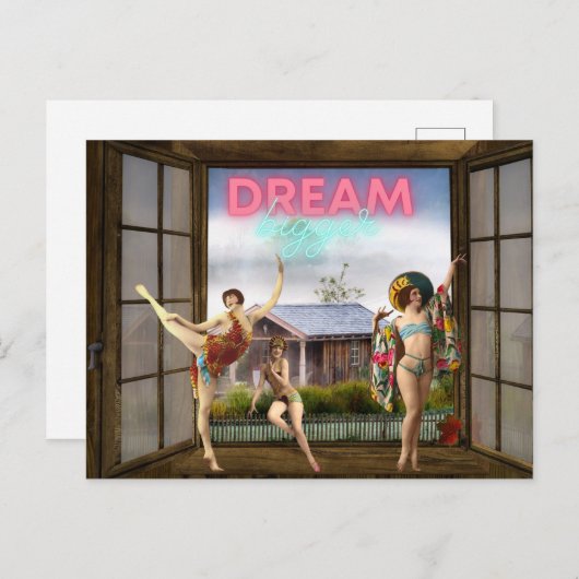 大きく変化したアートヴィンテージ ポストカード (正面/裏面)