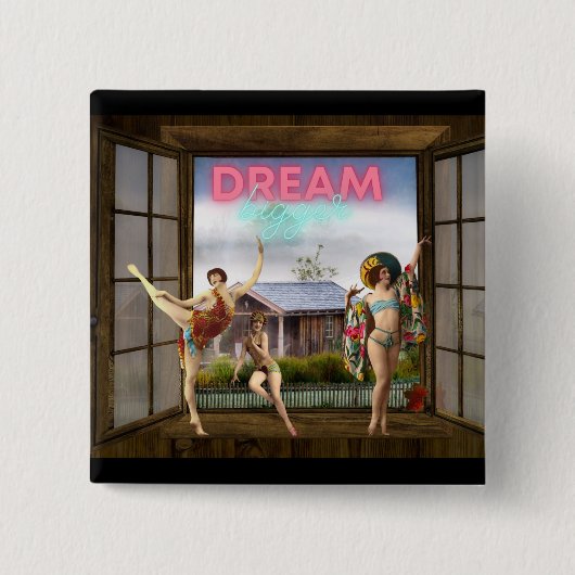 大きく変化したアートヴィンテージ 缶バッジ (正面)