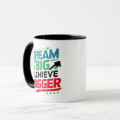 大きく夢を見て大きく成長する マグカップ (正面左)