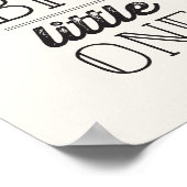 大きく夢見て小さな人 ニュートラル子供ベビー寝室アート ポスター (角)