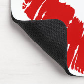 大きく大きい唇は巨大な唇の巨大でキスをするな口に接吻します マウスパッド (コーナー)