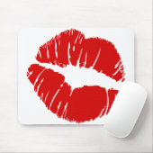 大きく大きい唇は巨大な唇の巨大でキスをするな口に接吻します マウスパッド (マウス)