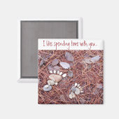 大きく小さいフットプリントの磁石 マグネット (正面/裏面)