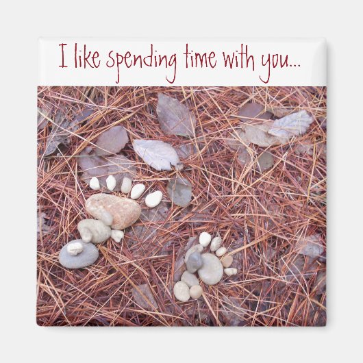 大きく小さいフットプリントの磁石 マグネット (正面)